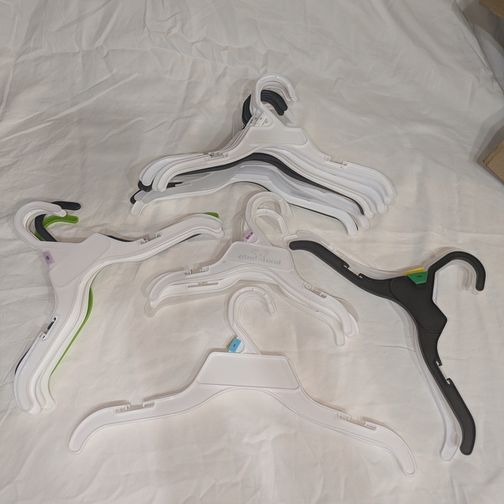 Multi-Color Plastic Clothes Hangers Set - Picture 2 of 2